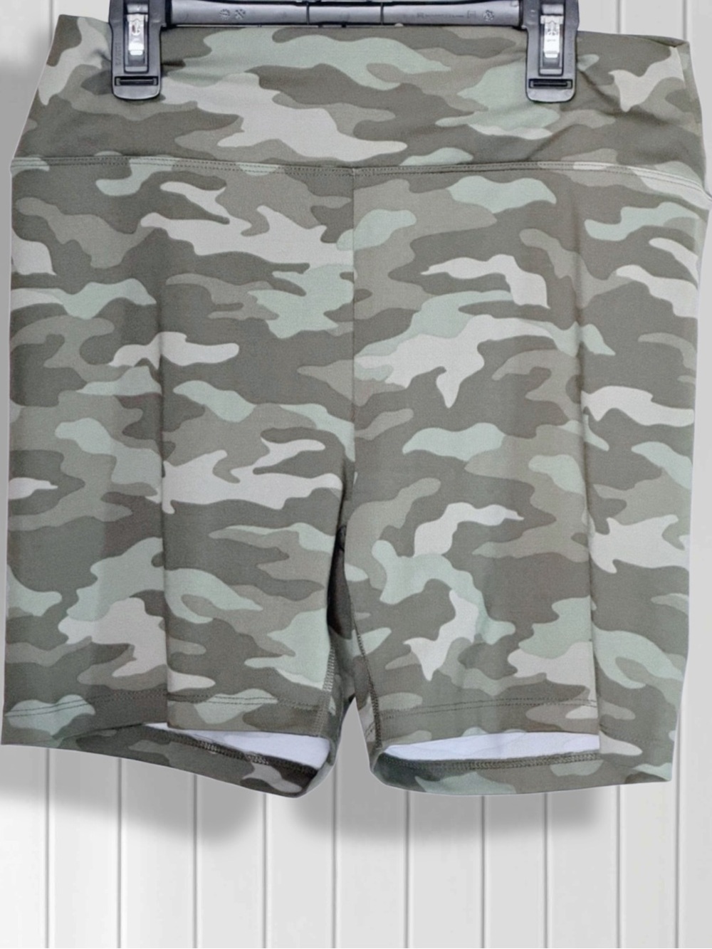 PINK Victoria's Secret Olive Camo High-Waist Bike Shorts
